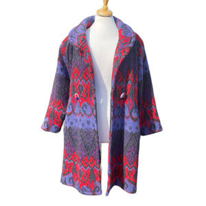 GENOA Women's 1990's Vintage Cardigan Sweater Coat - XL?